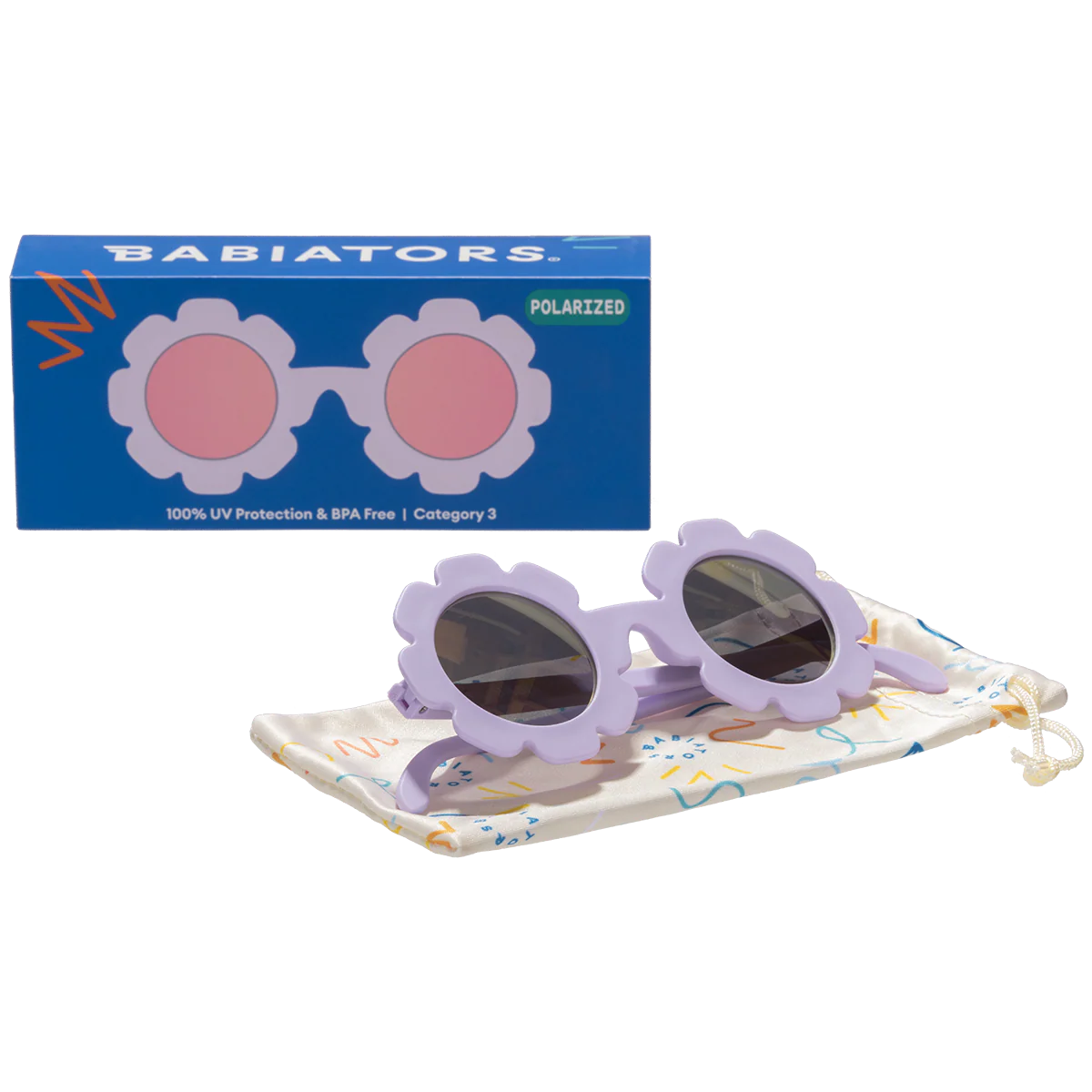 Irresistible Iris Flower | Lavender Polarized Mirrored Lenses