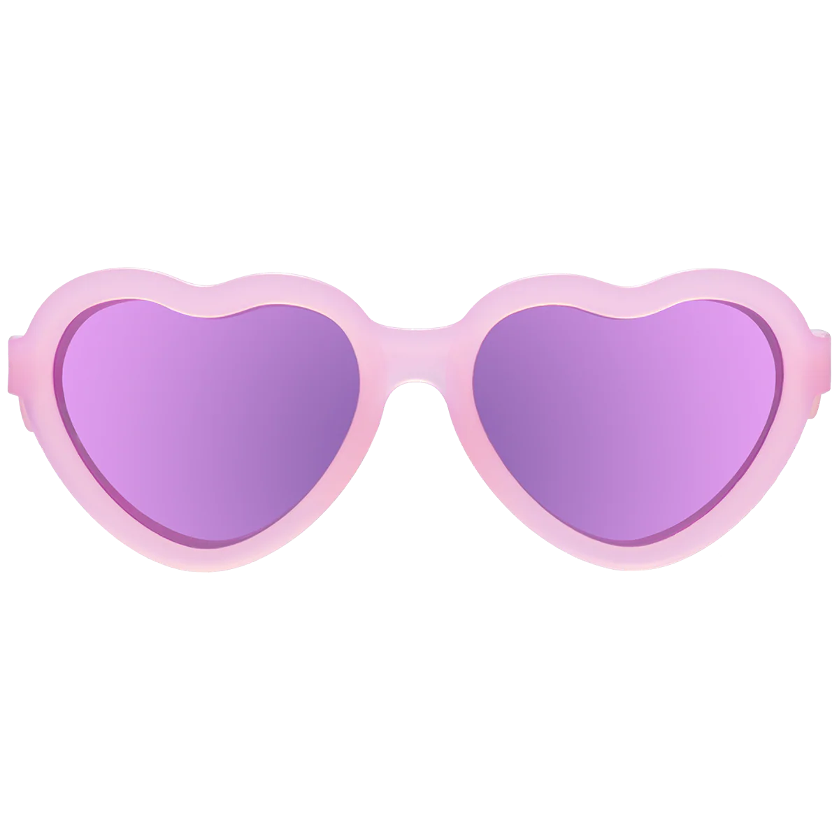 Frosted Pink Heart | Purple Polarized Mirrored Lenses