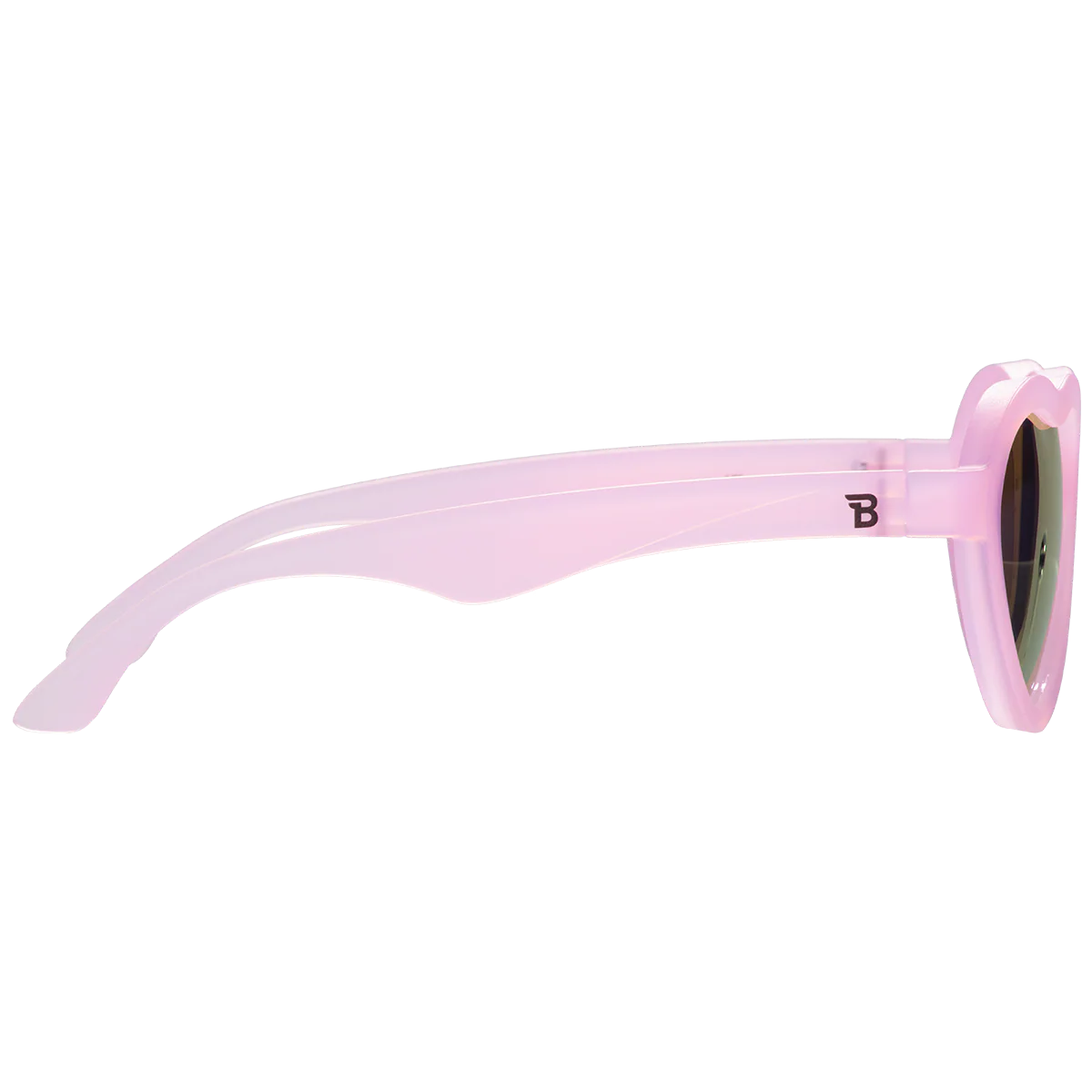 Frosted Pink Heart | Purple Polarized Mirrored Lenses